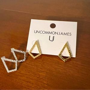 Uncommon James earrings 2 pairs of Casa